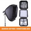 Softbox flash godox 80*80 đa dụng, ngàm Bowẹn Softbox flash godox 80*80 đa dụng, ngàm Bowẹn